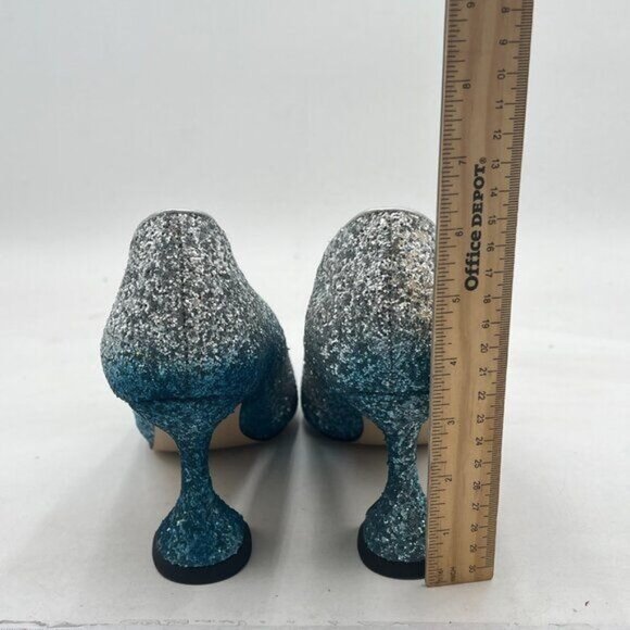 YDN Women Pointed Toe Slip on Pumps Special Kitten High Heel Shoe for Party Prom - Picture 4 of 7